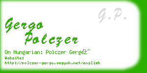 gergo polczer business card